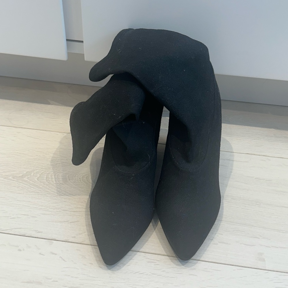 Yeezy high heel sock boot black